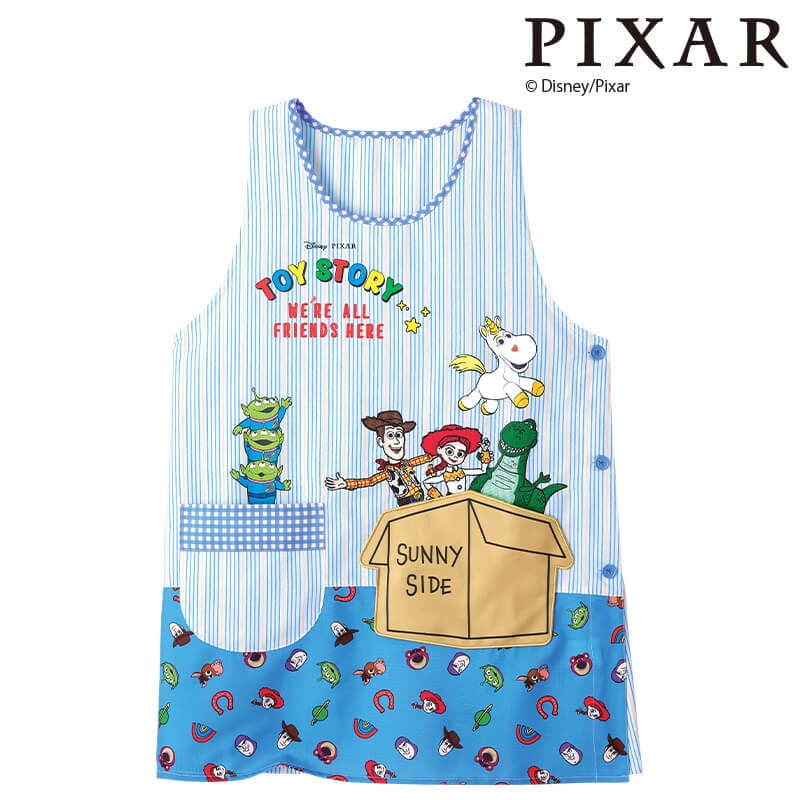 ＜トイ・ストーリー＞ストライプ柄エプロン