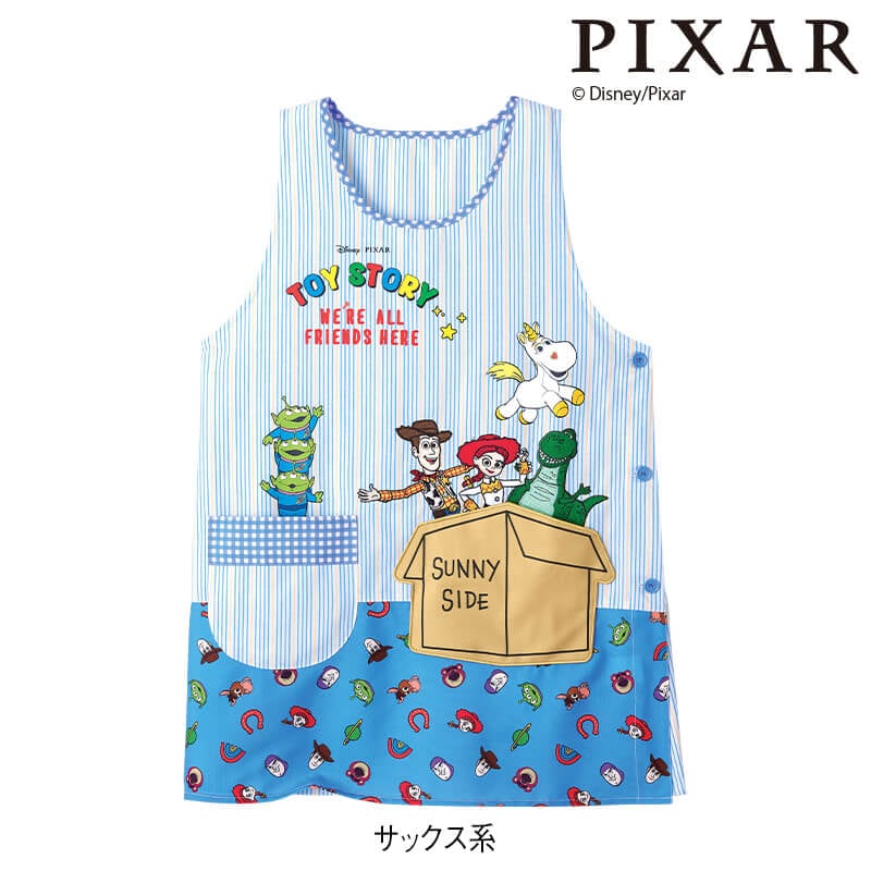 ＜トイ・ストーリー＞ストライプ柄エプロン