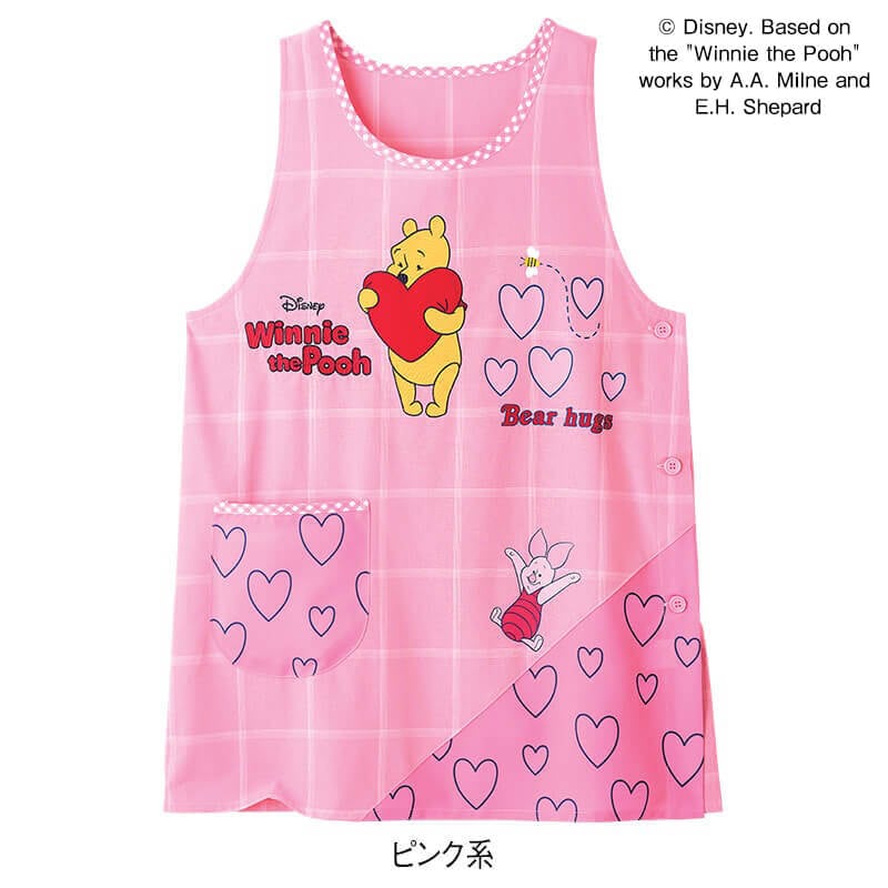 ＜ディズニー＞くまのプーさんハートエプロン