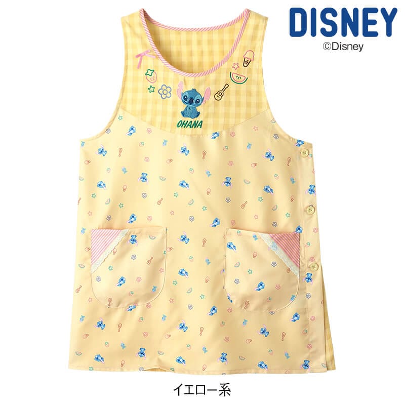 ＜ディズニー＞スティッチ総柄エプロン
