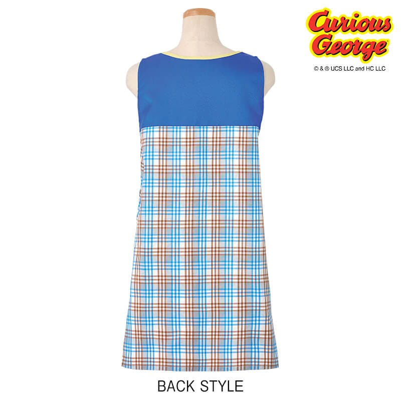 ＜おさるのジョージ＞コミック調切替えエプロン