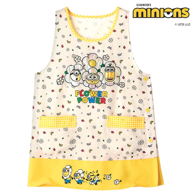 ＜ミニオン＞FLOWER POWERエプロン