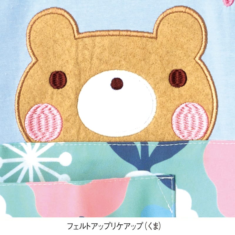 ウエスト切替えアニマルエプロン