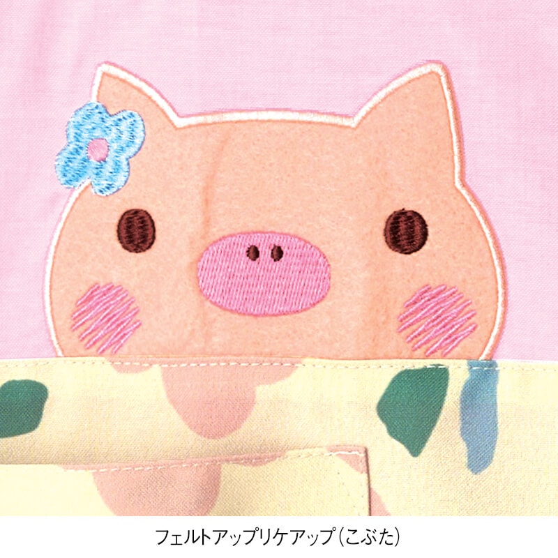 ウエスト切替えアニマルエプロン