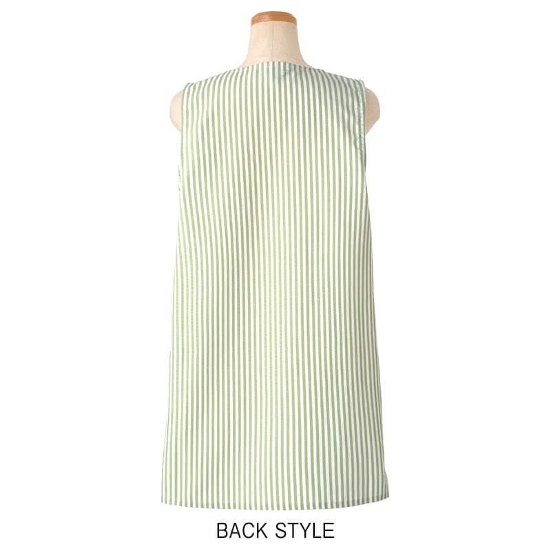 アニマルフラワーストライプエプロン