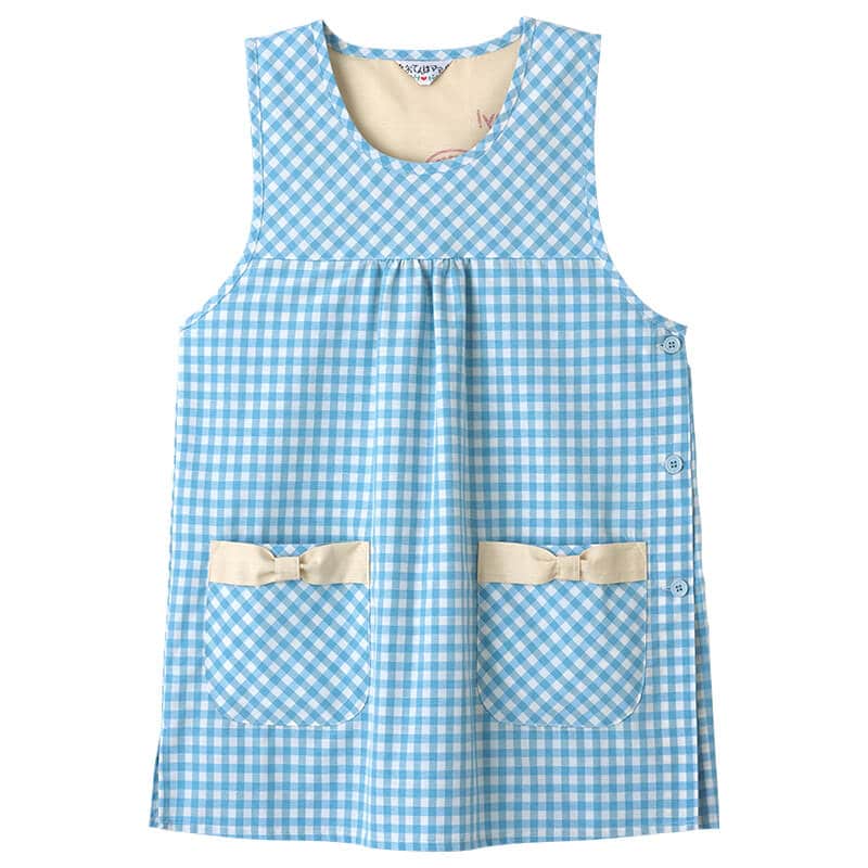 ハートうさこ後ろプリーツエプロン