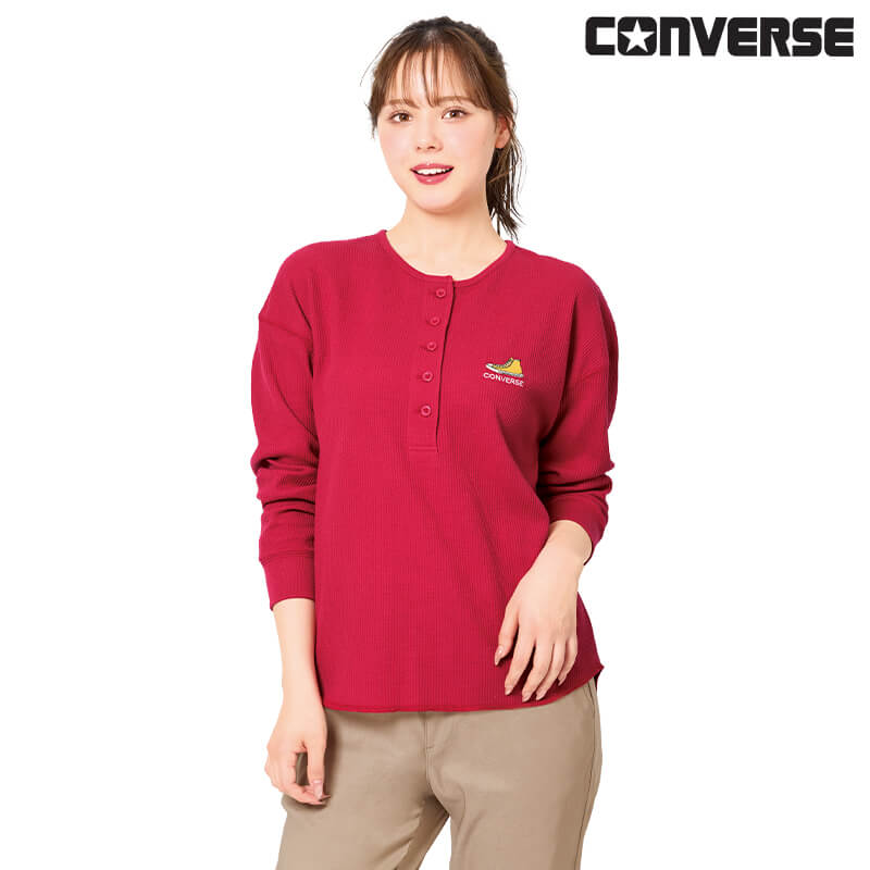 ＜CONVERSE＞ワッフルヘンリーTシャツ