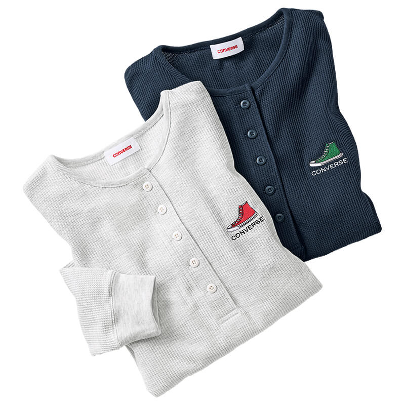 ＜CONVERSE＞ワッフルヘンリーTシャツ