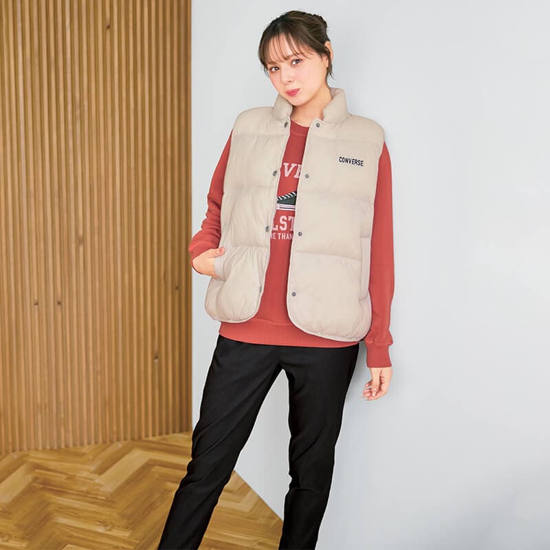 <CONVERSE>裏シャギースウェット