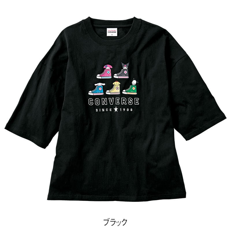 <コンバース×サンリオキャラクターズ>天竺5分袖Tシャツ