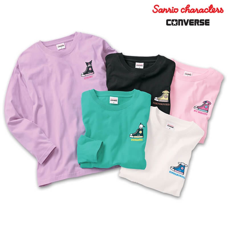 <コンバース×サンリオキャラクターズ>天竺ルーズロングTシャツ