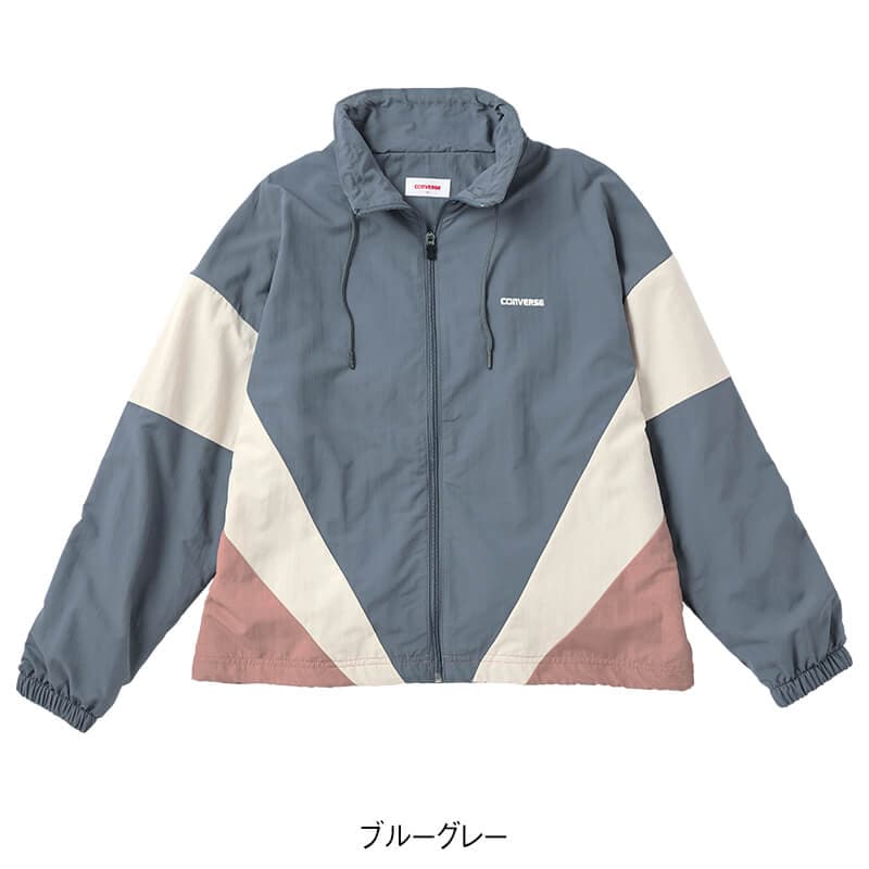 ＜CONVERSE＞撥水ナイロンタスラン裏メッシュ配色ジャケット