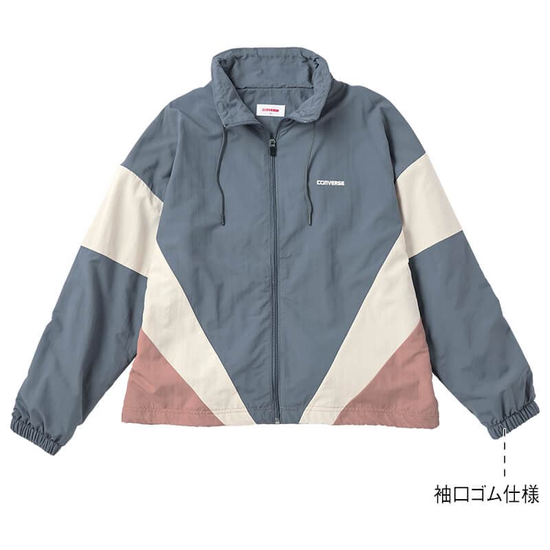＜CONVERSE＞撥水ナイロンタスラン裏メッシュ配色ジャケット