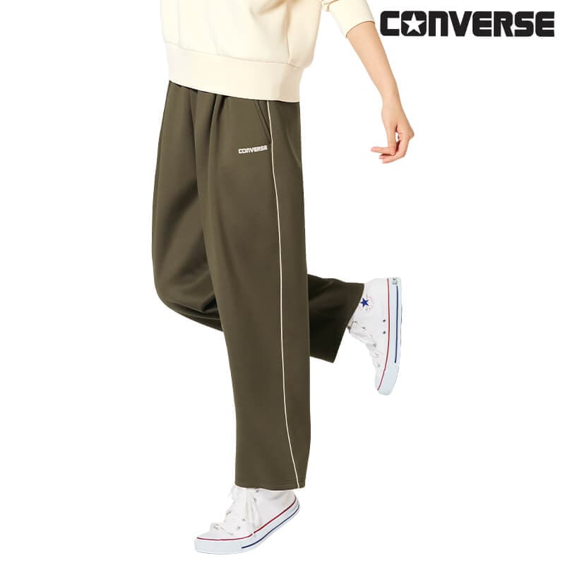 ＜CONVERSE＞マルチストレッチ脇パイピングバレルパンツ