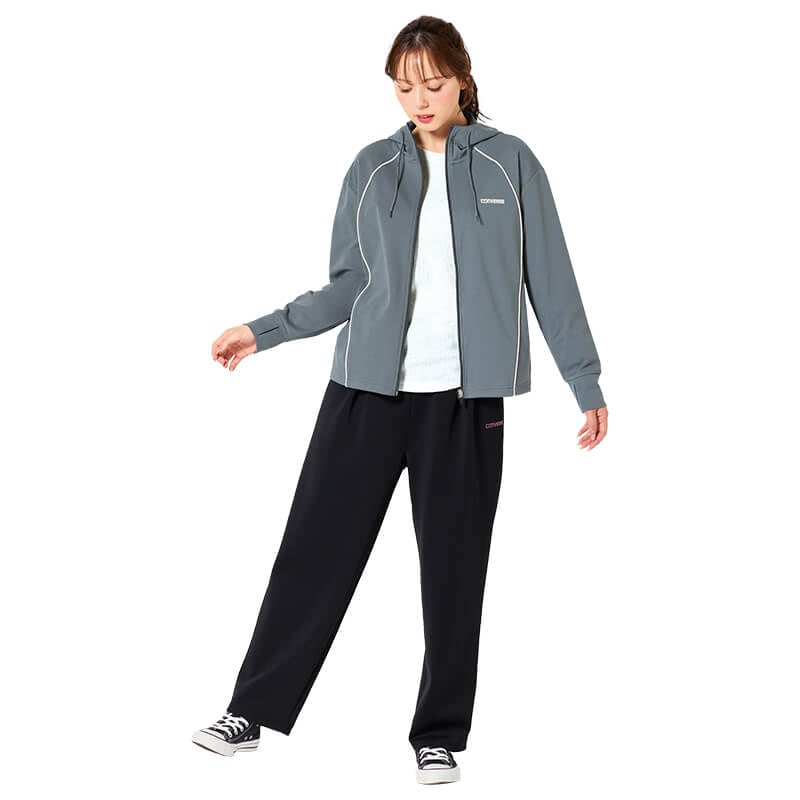 ＜CONVERSE＞マルチストレッチ脇パイピングバレルパンツ
