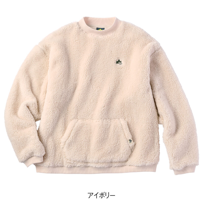 <LOGOS Park>両面シャギーボアトレーナー