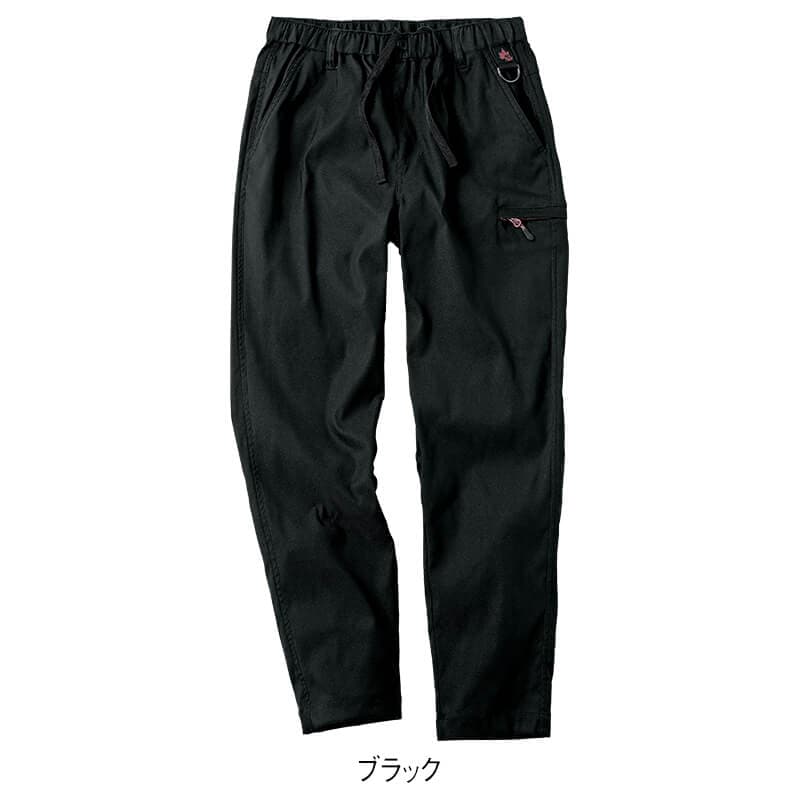 <LOGOS Park>裏起毛ストレッチテーパードパンツ