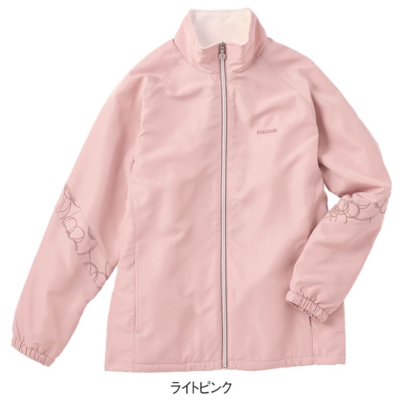 <DISCUS>エステル裏フリース反射プリント使いスタンドジャケット