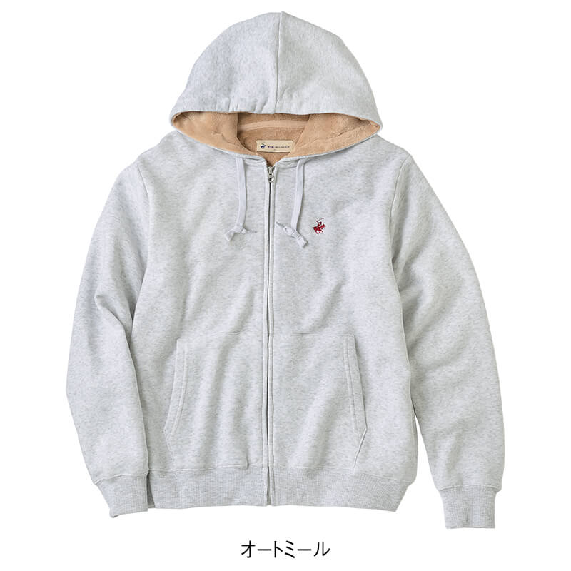 <BEVERLY HILLS POLO CLUB>裏シャギーフルジップパーカー