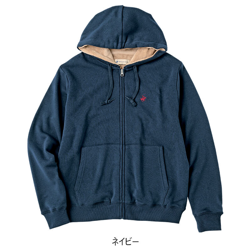 <BEVERLY HILLS POLO CLUB>裏シャギーフルジップパーカー