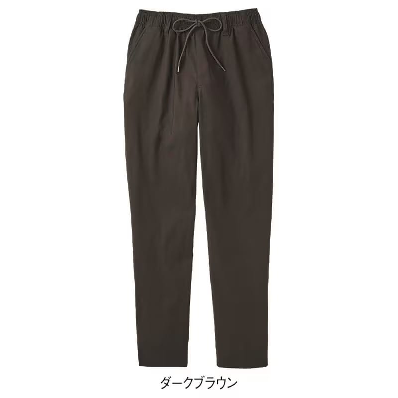 綿タッチ裏起毛 横ストレッチテーパードパンツ