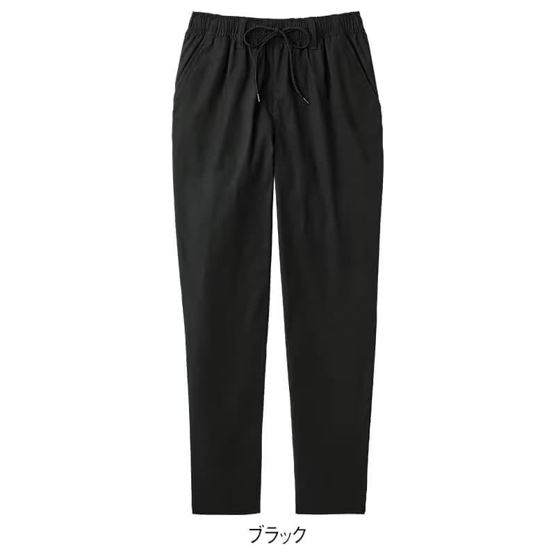 綿タッチ裏起毛 横ストレッチテーパードパンツ