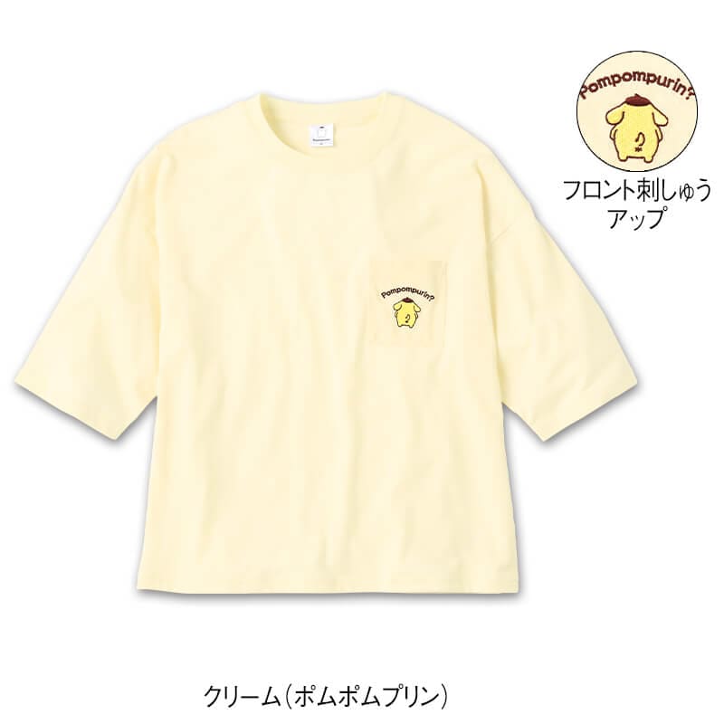 <サンリオキャラクターズ>天竺5分袖WIDETシャツ