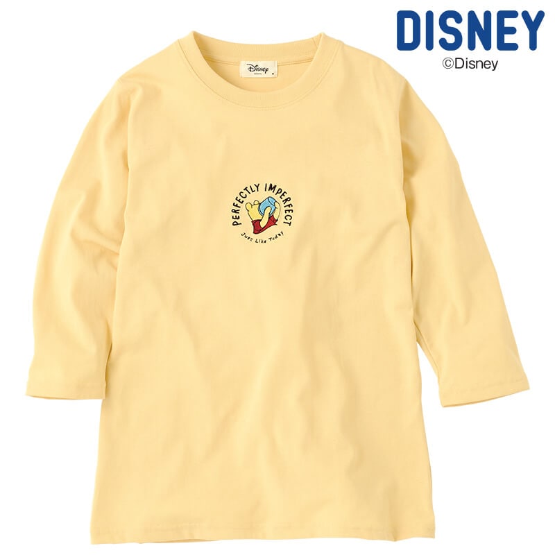<ディズニー>くまのプーさん天竺7分袖Tシャツ