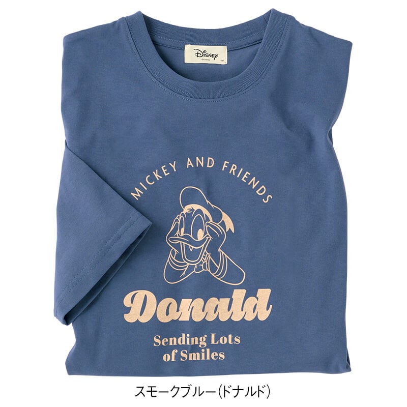 ＜ディズニー＞天竺5分袖WIDETシャツ
