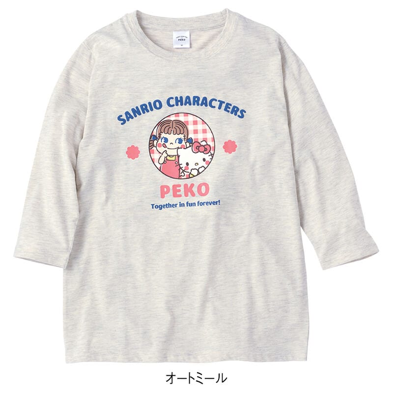 <Peko×サンリオキャラクターズ>天竺7分袖Tシャツ