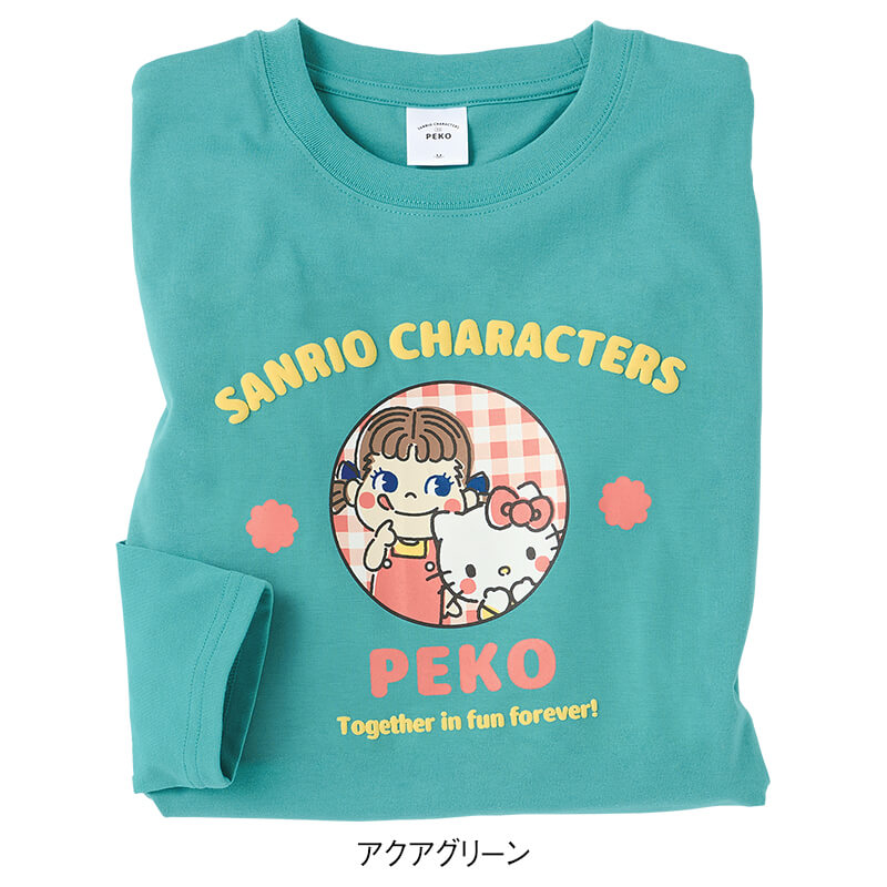<Peko×サンリオキャラクターズ>天竺7分袖Tシャツ