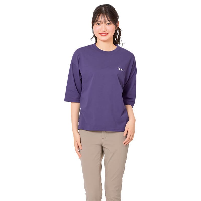 <TOM and JERRY>天竺5分袖WIDETシャツ