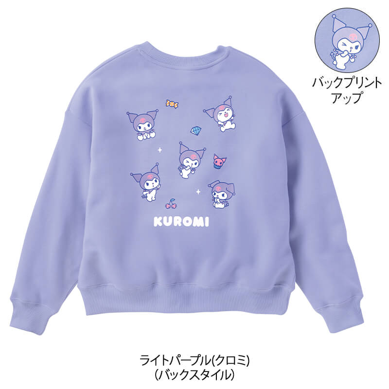 <サンリオキャラクターズ>裏起毛クルーネックWIDEトレーナー