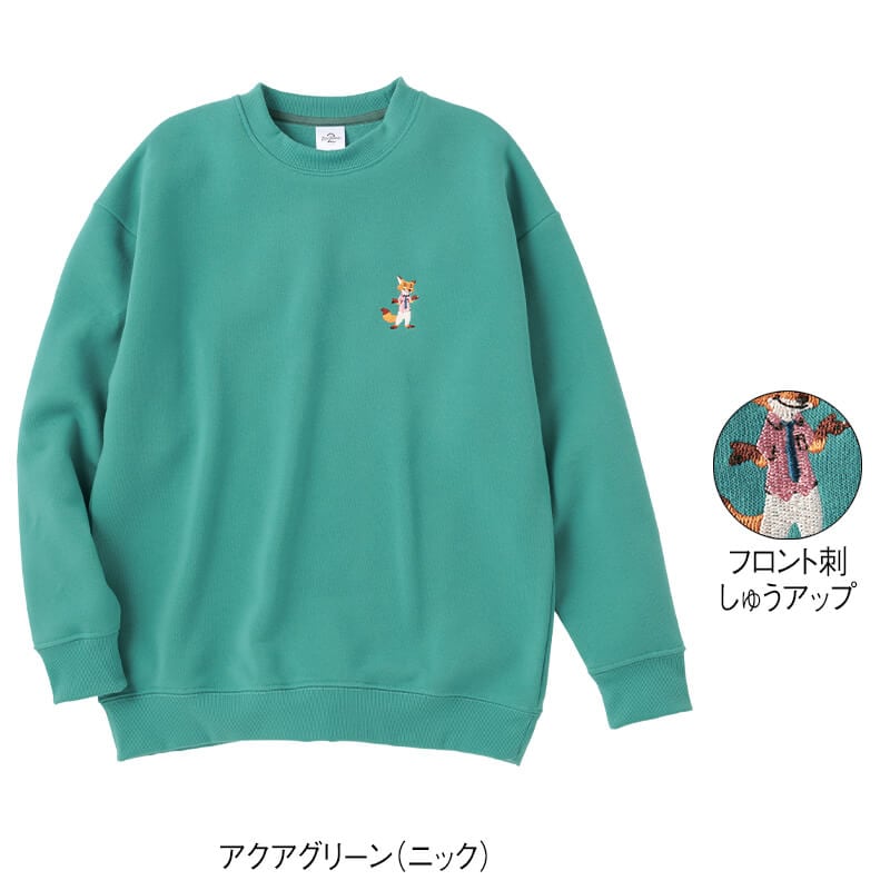 <ディズニー>裏起毛クルーネックBIGトレーナー
