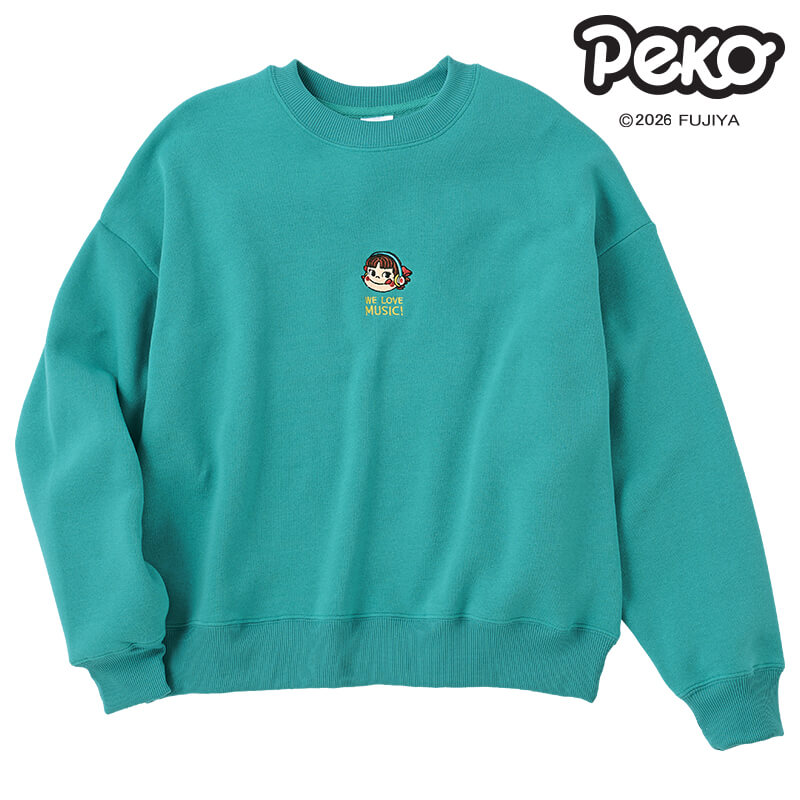 <Peko>裏起毛クルーネックWIDEトレーナー