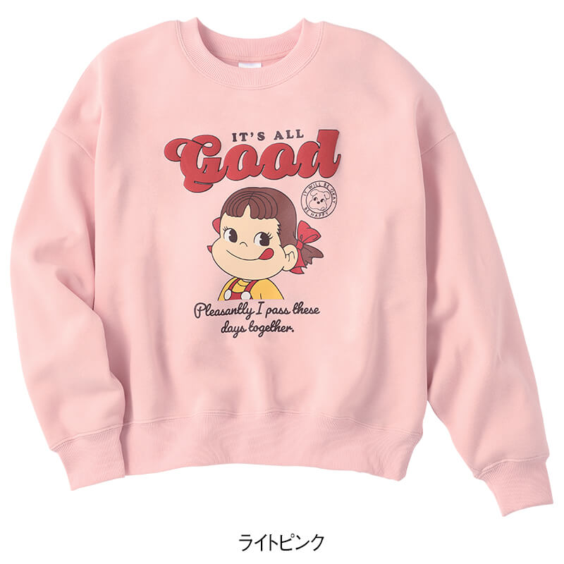 <Peko>裏起毛クルーネックWIDEトレーナー