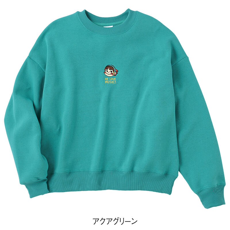 <Peko>裏起毛クルーネックWIDEトレーナー