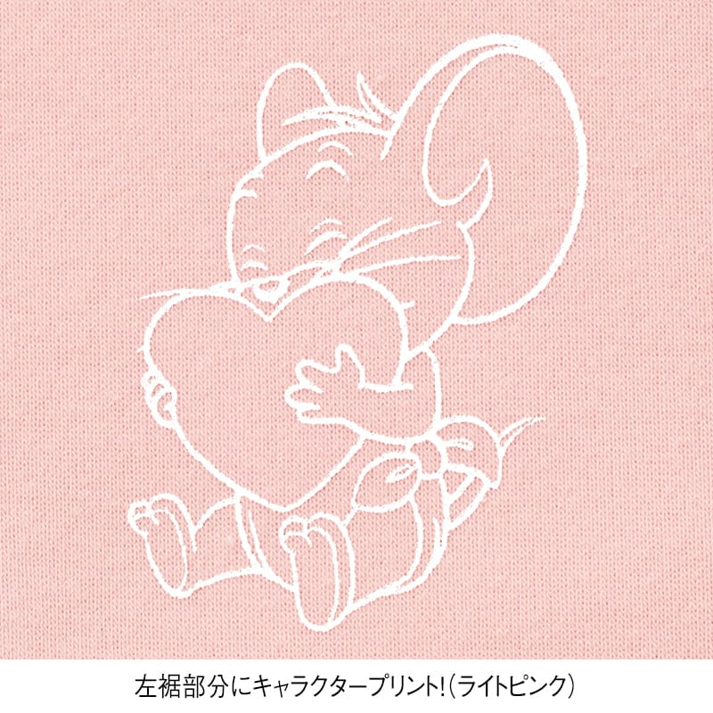 <TOM and JERRY>サテンアップリケ裏起毛WIDEトレーナー
