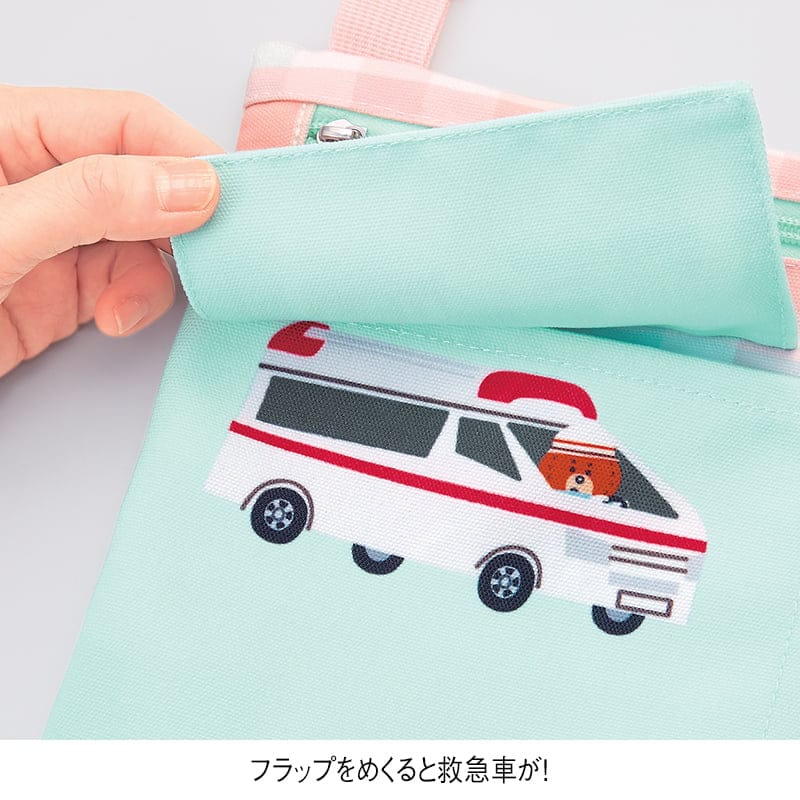 <トミカとトム>ティッシュポケットファスナー付きサコッシュ