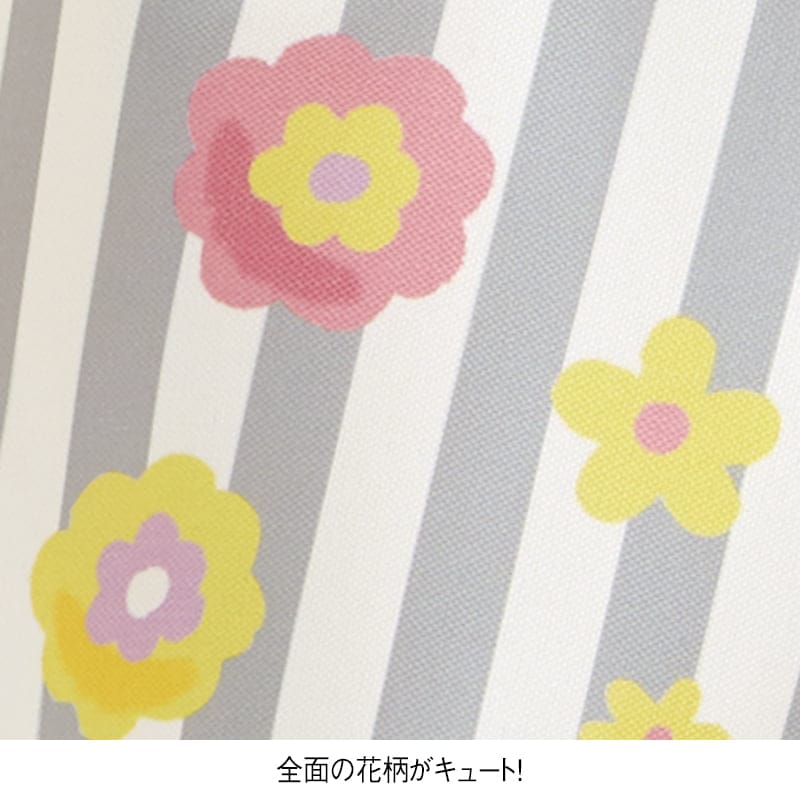 ＜カピバラさん＆ポチャッコ＞お花とストライプエプロン