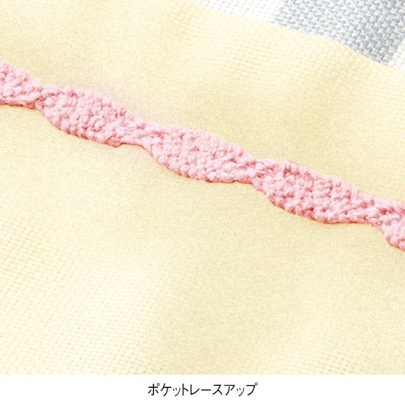 ＜カピバラさん＆ポチャッコ＞お花とストライプエプロン