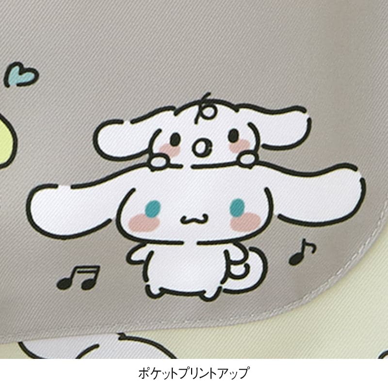 <サンリオキャラクターズ>犬キャラMIXフロント総柄プリントエプロン