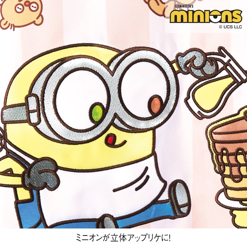 <ミニオン>ボブ&ティム総柄切替えエプロン