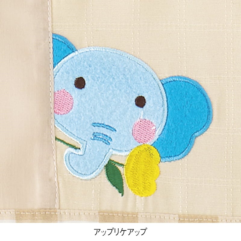 チューリップ裾プリントエプロン