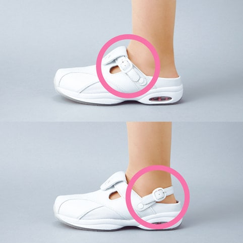 ＜天使のナースシューズ＞クローズトップ2WAYエアーシューズ