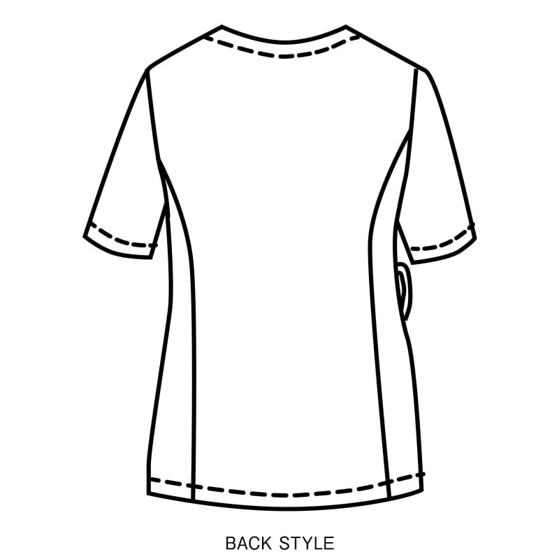 制菌ストレッチニット前開きスクラブ