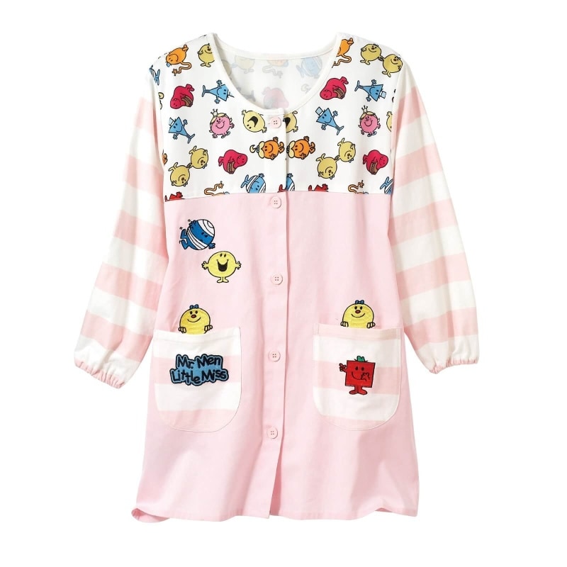 <ミスターメンリトルミス>袖ボーダー割ぽう着