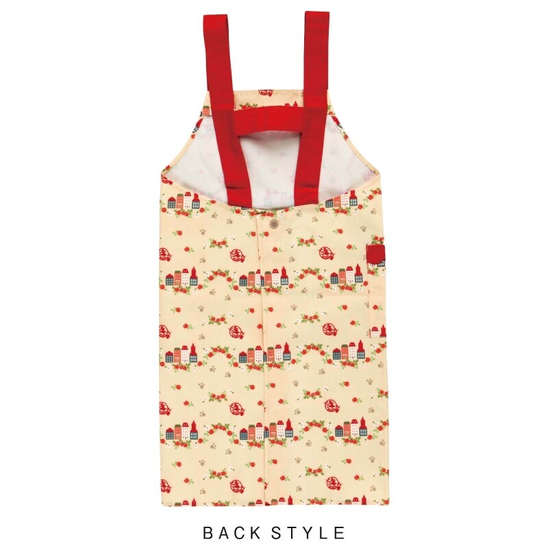 <魔女の宅急便>バラと家H型エプロン