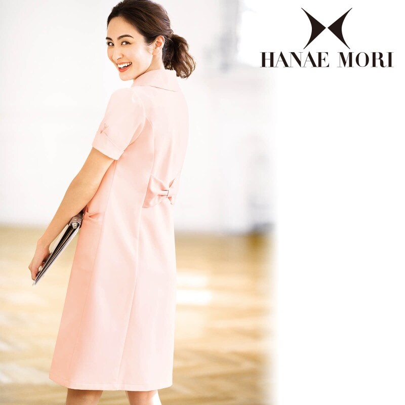 ハナエモリ バタフライリボンワンピース 白衣 ナース服 ナースウェア 看護師 ナース の通販ならアンファミエ