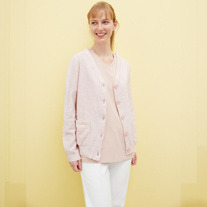 ジェラート ピケ クラシコ スムーズィー ナースカーディガン 白衣 ナース服 ナースウェア 看護師 ナース の通販ならアンファミエ